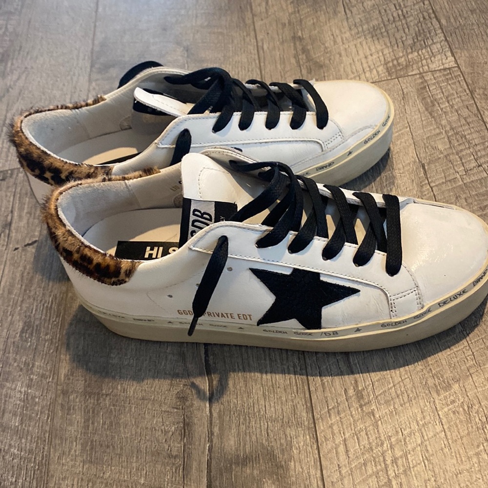 Golden goose hi star platform sneakers